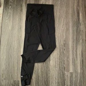Lululemon Black Mesh Leggings, size 4